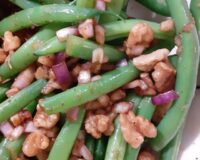 Salat af grønne bønner