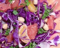 Salat med citrusfrugter